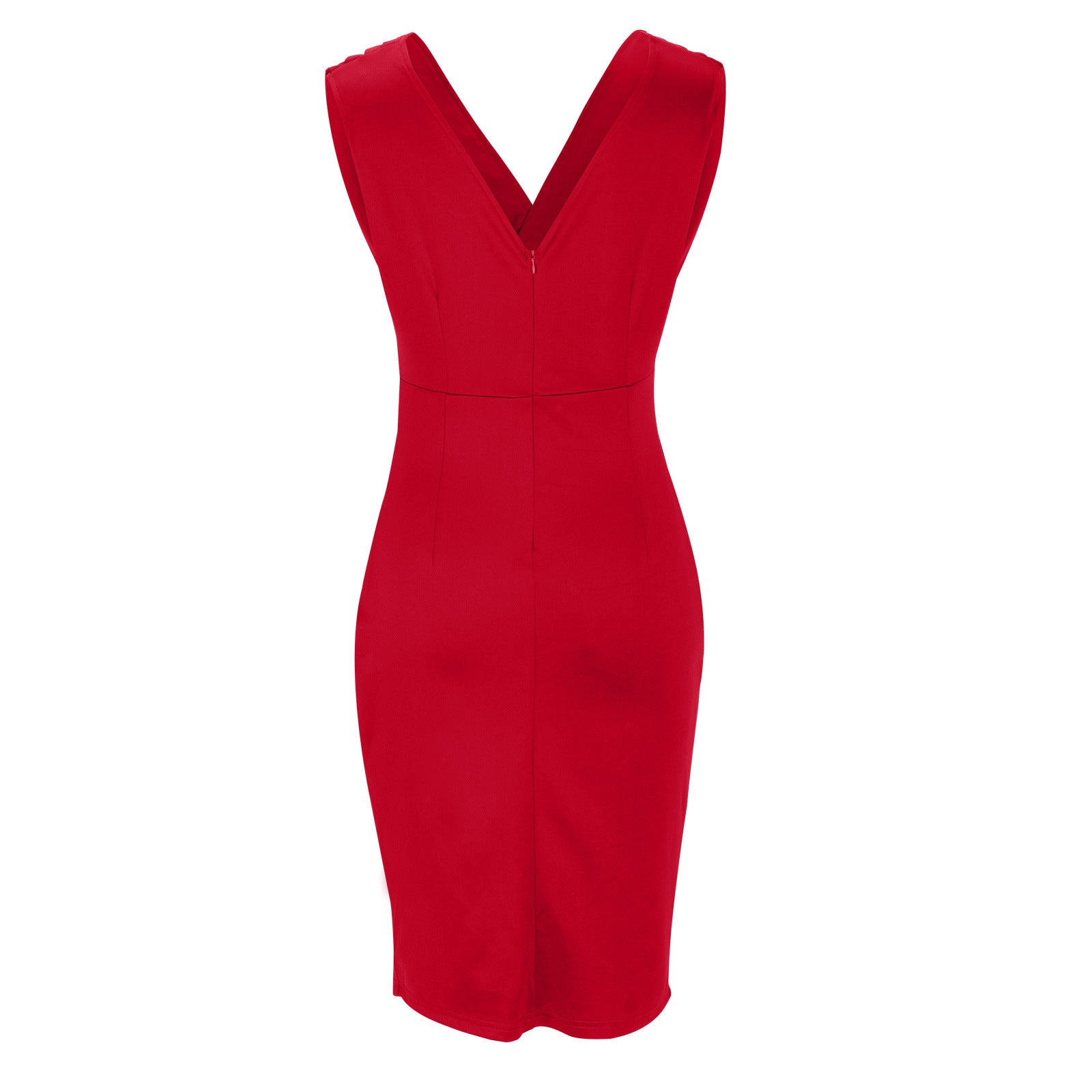 Fresia | Elegant V-neck dress with stylish slit