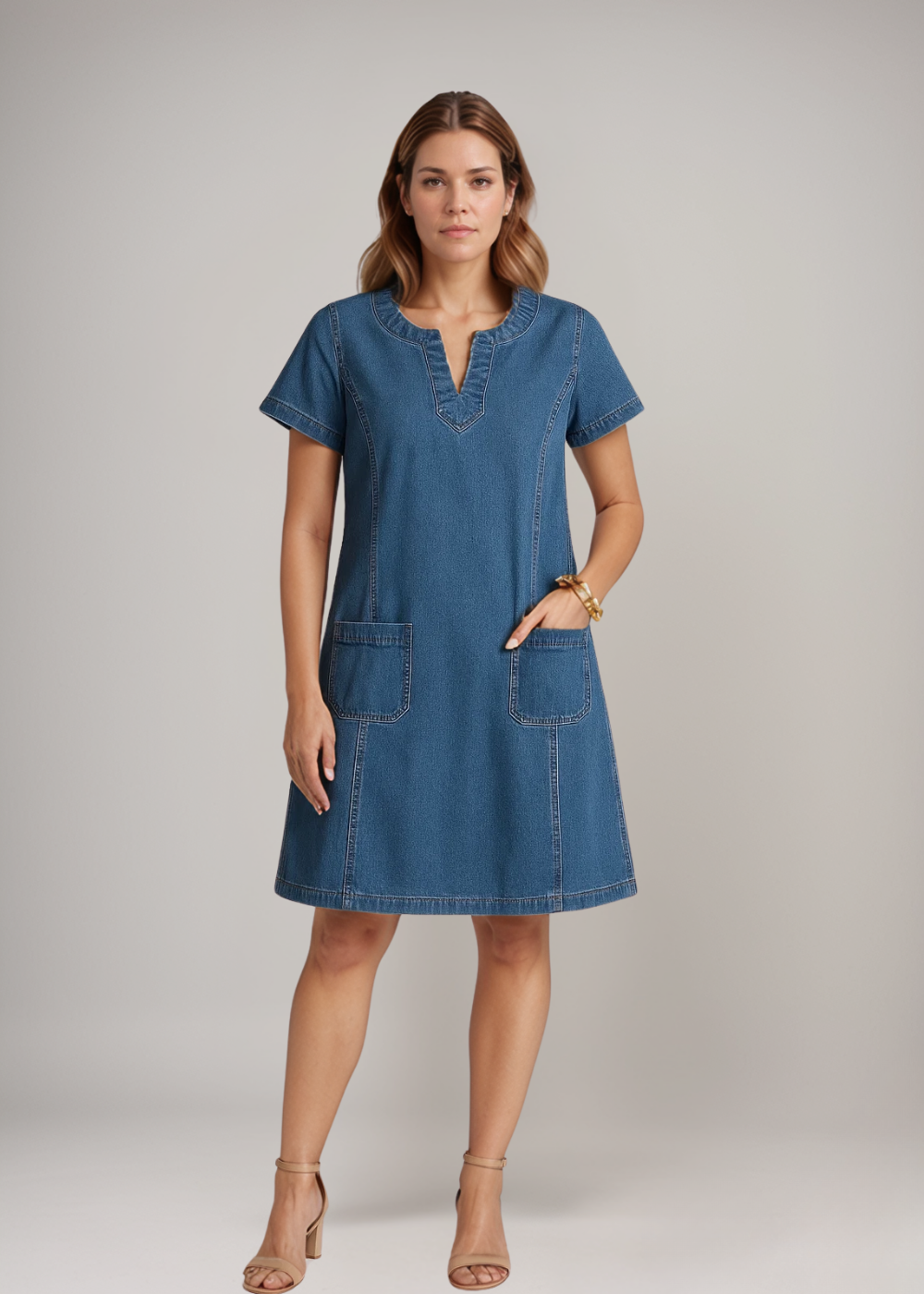 Raquel™ | Jeans Tunic Dress with Pockets