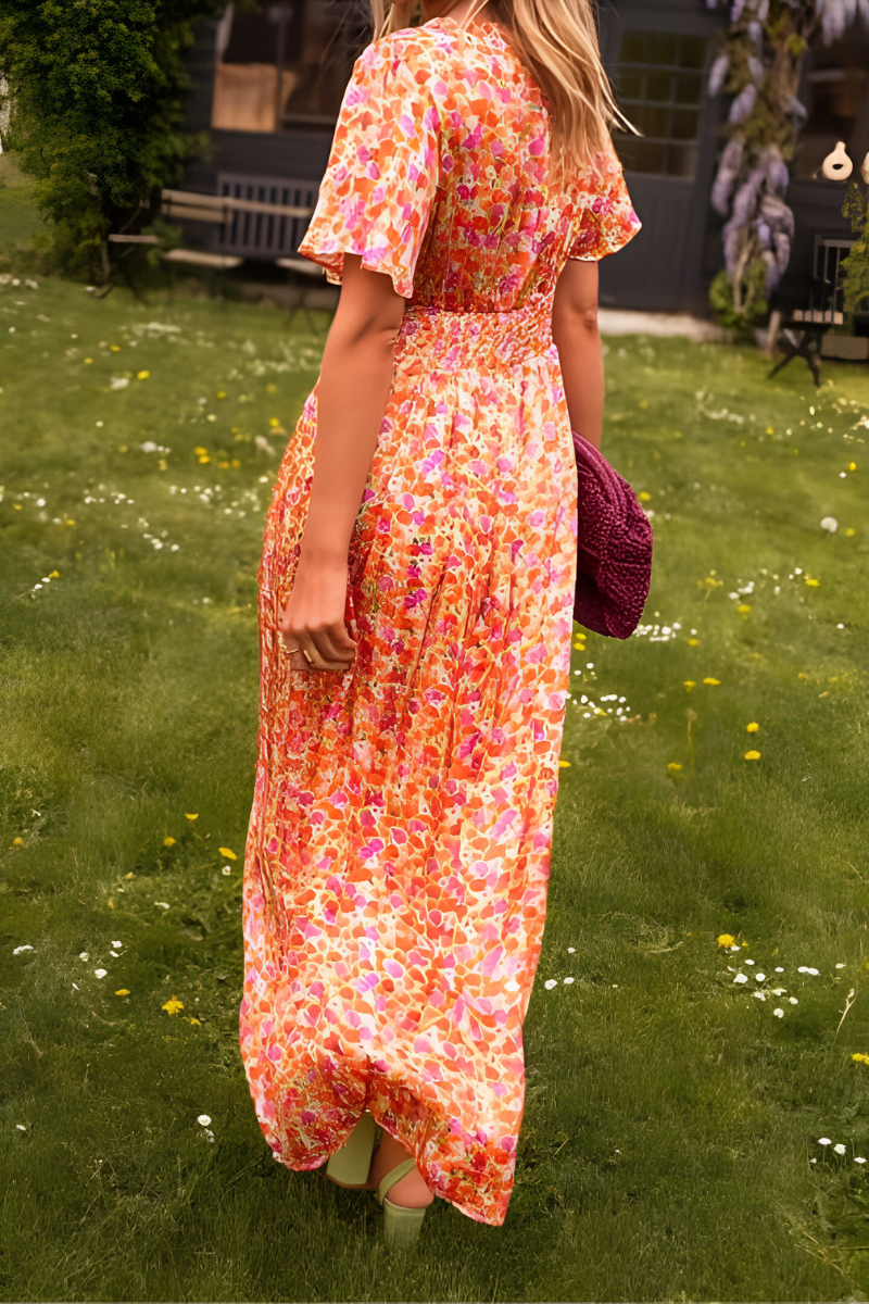 Anja™ | V-neck Maxi Dress