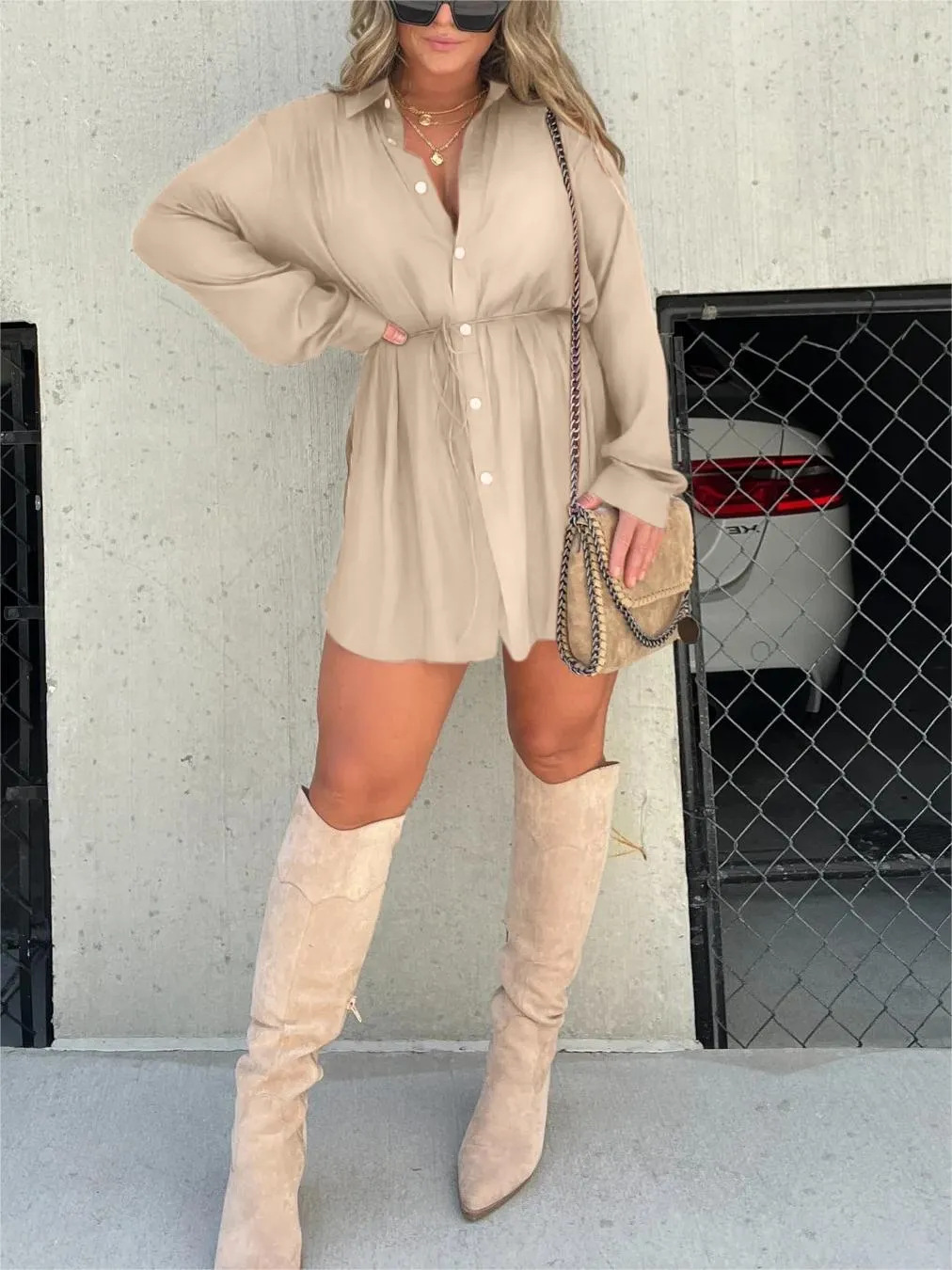 Lea™ | Stylish Shirt Dress