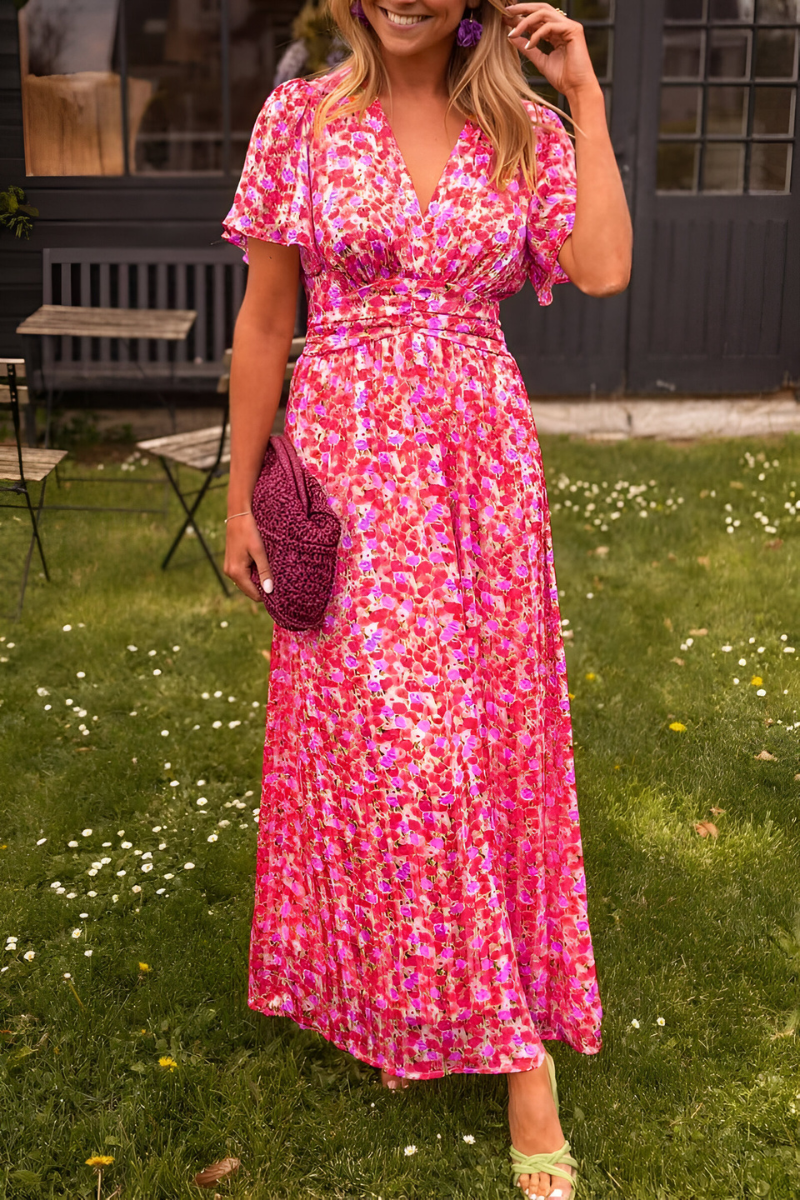 Anja™ | V-neck Maxi Dress