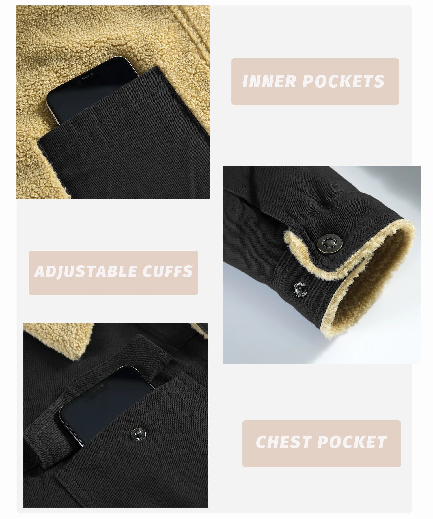 Casey | Fleece Bomber Jacket
