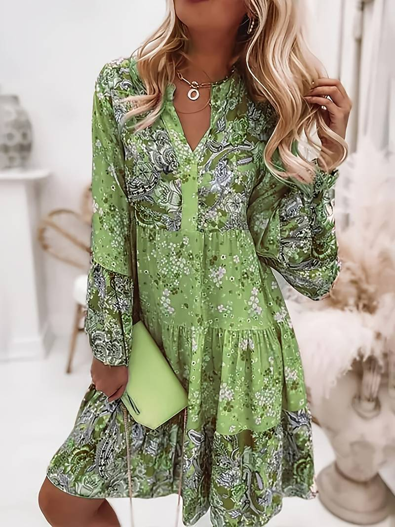 Gabriella | Elegant Boho Dress with Enchanting Floral Print