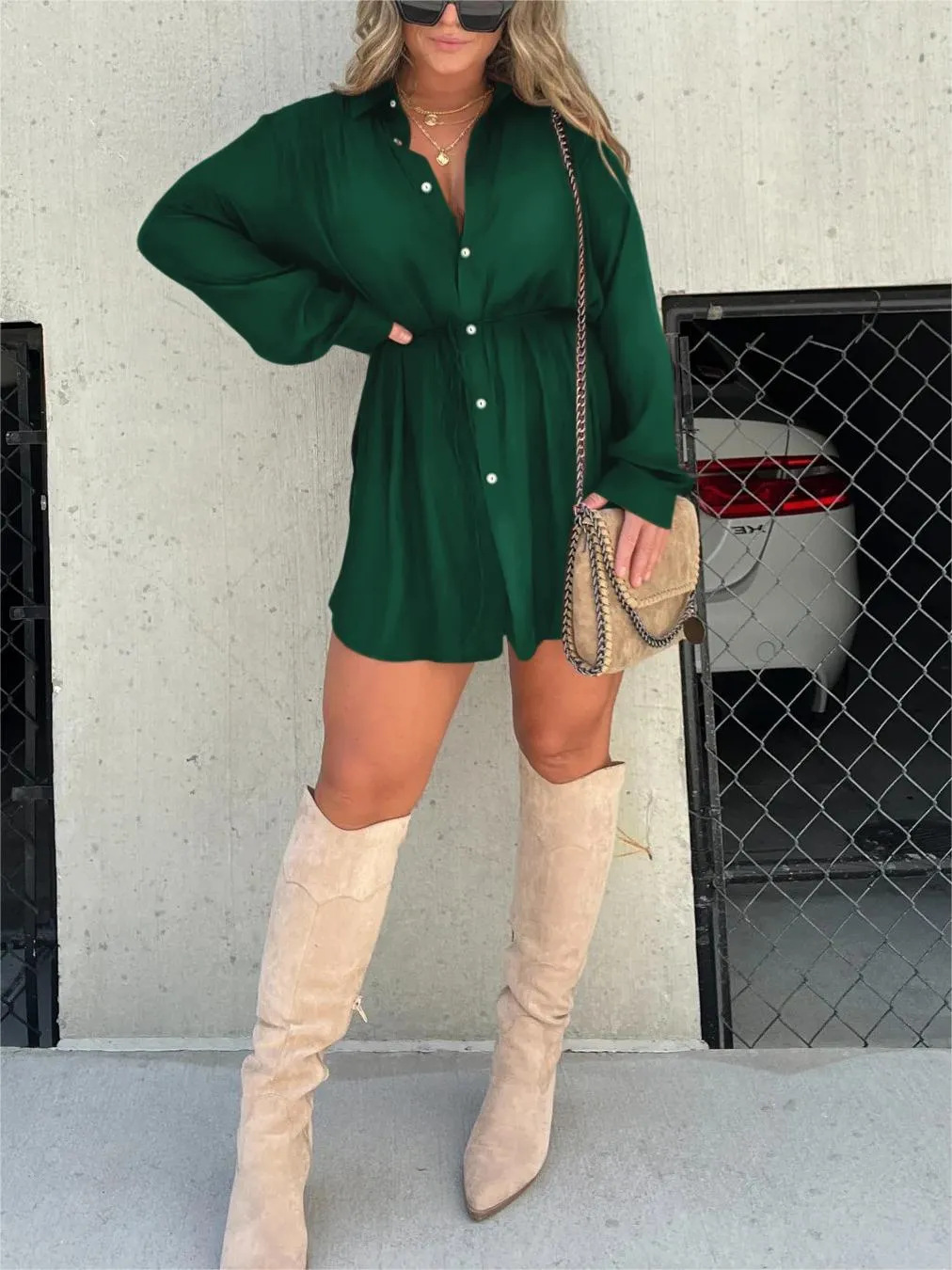 Lea™ | Stylish Shirt Dress