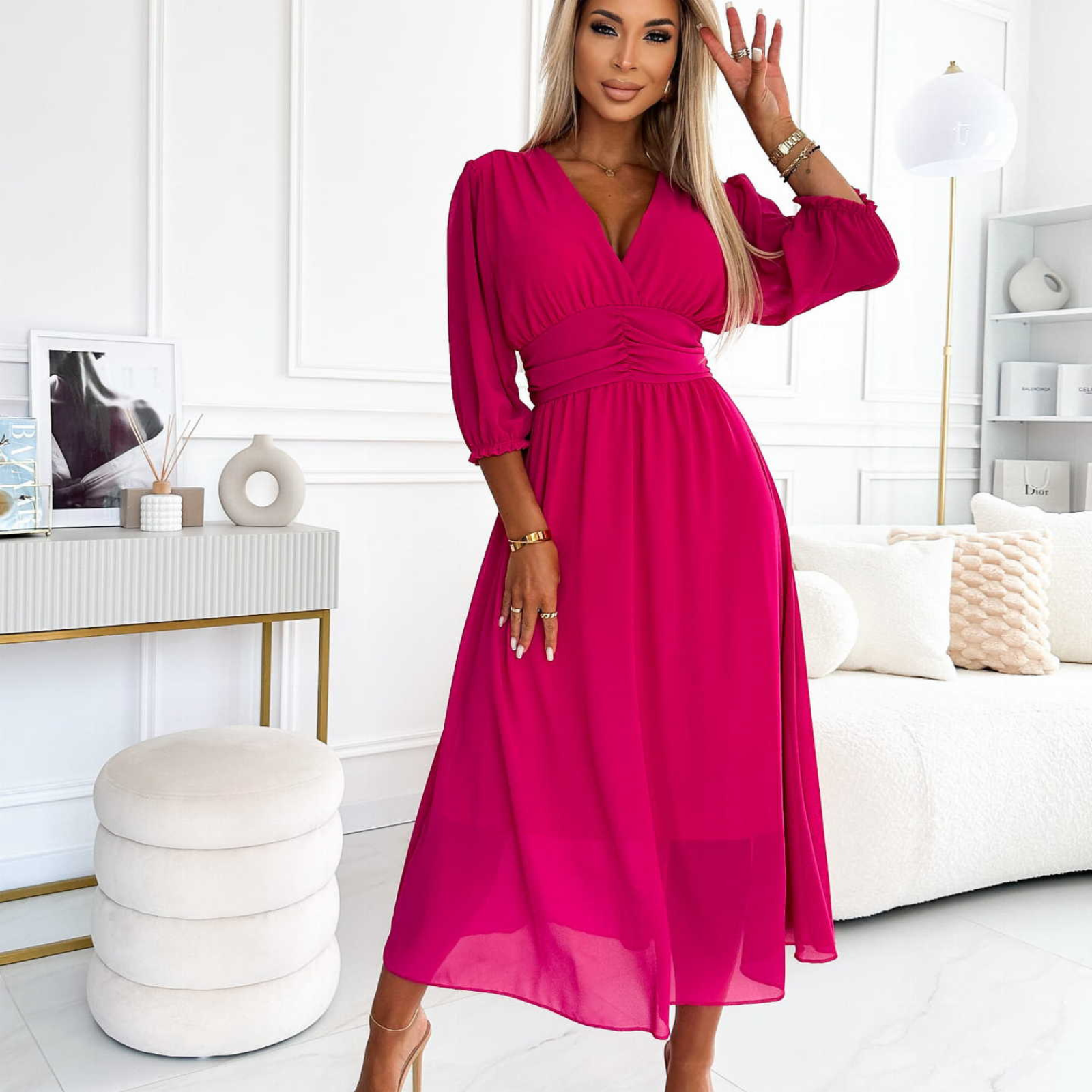 Abigail™ | Light Silky Chiffon Dress