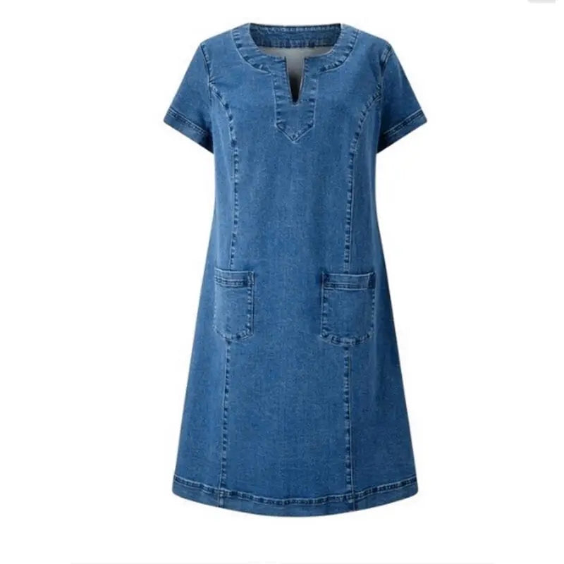 Raquel™ | Jeans Tunic Dress with Pockets