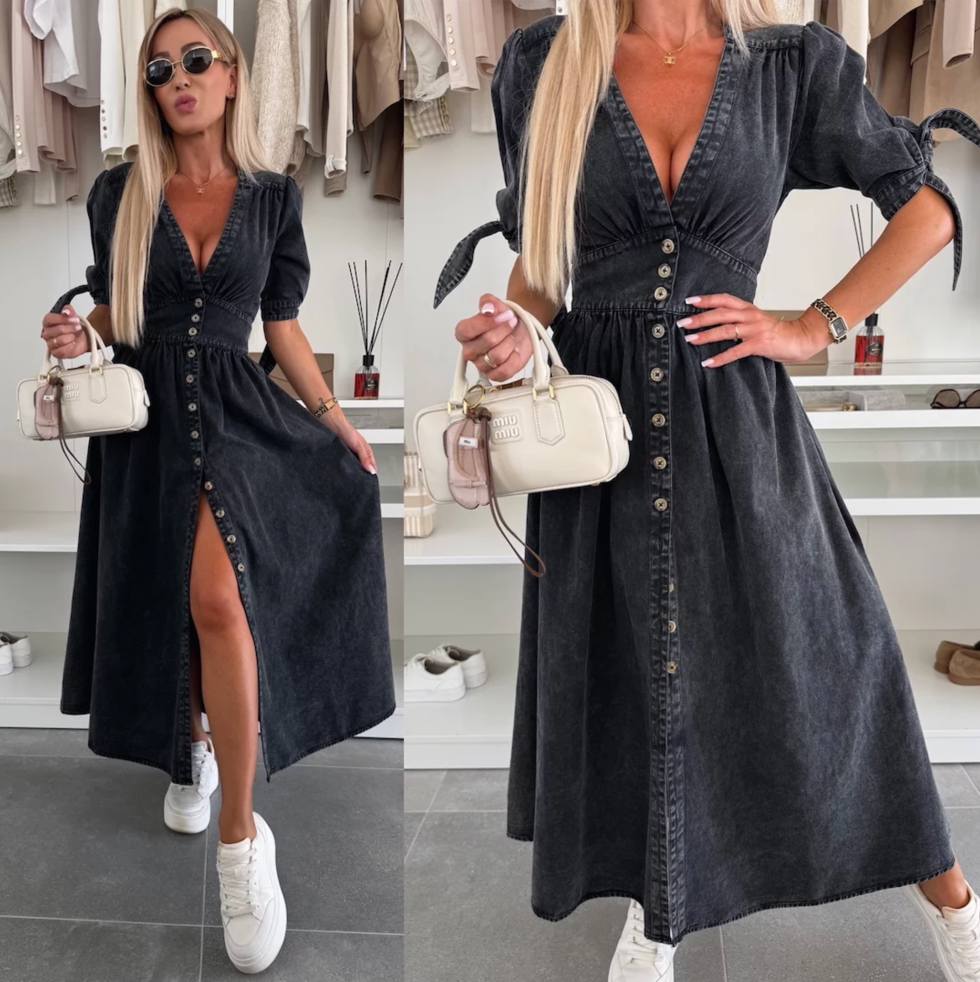 Luise™ | Radiant Denim Dress