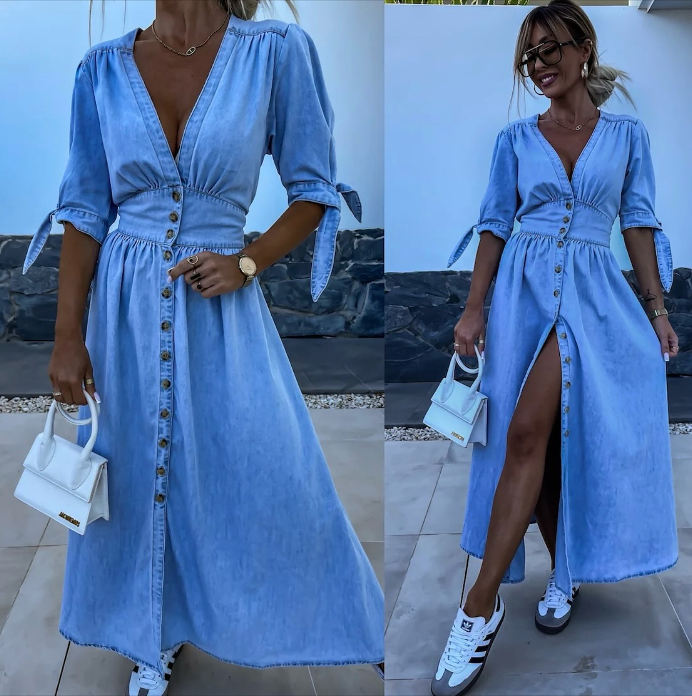 Luise™ | Radiant Denim Dress