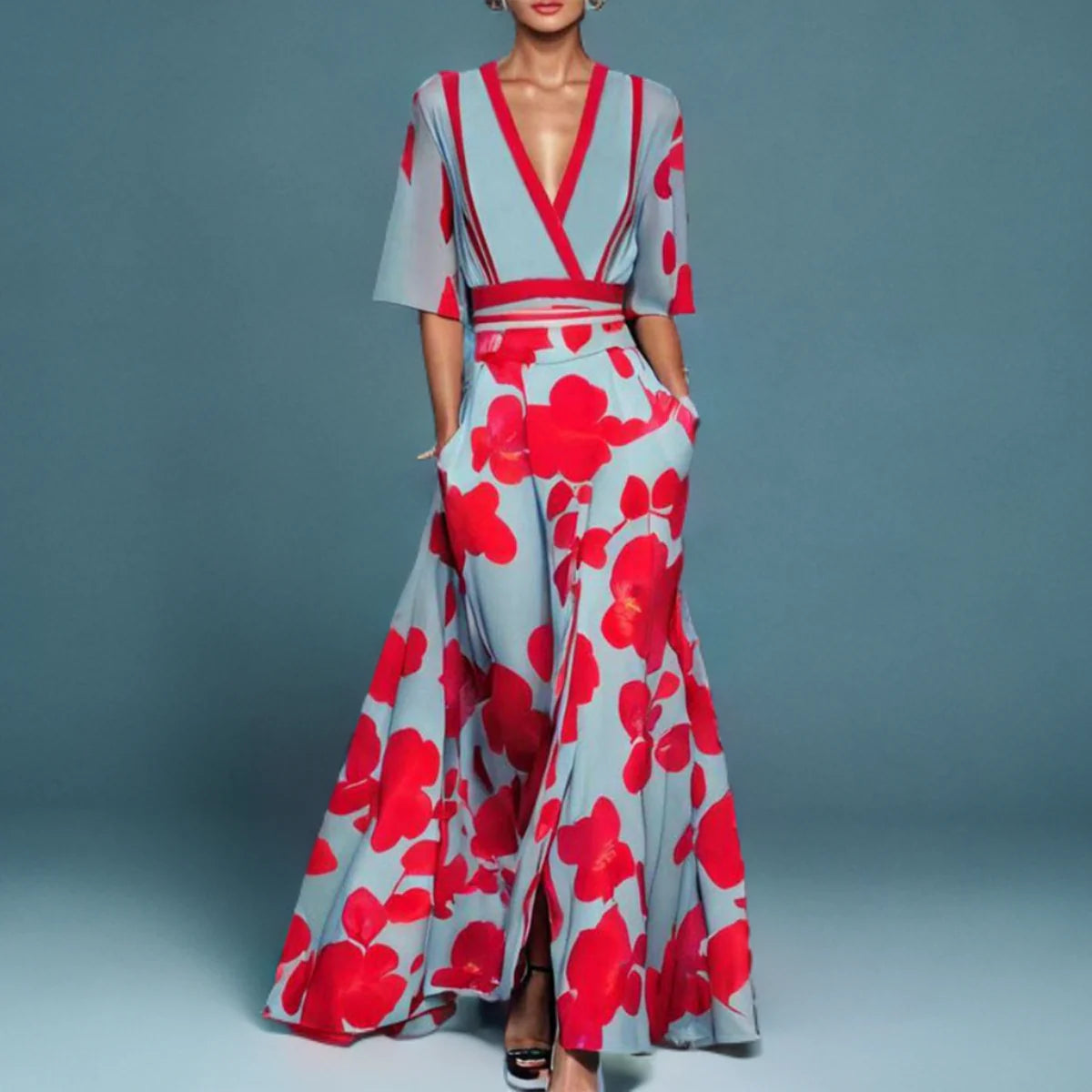 Andrina - Dress with elegant sleeves