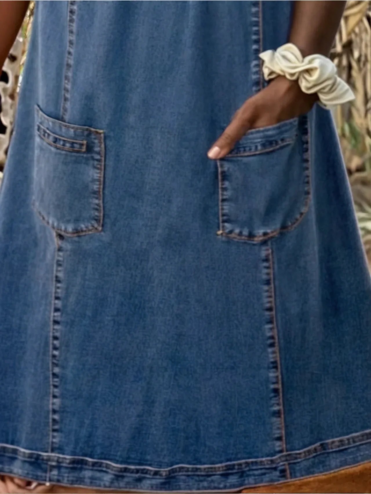 Raquel™ | Jeans Tunic Dress with Pockets