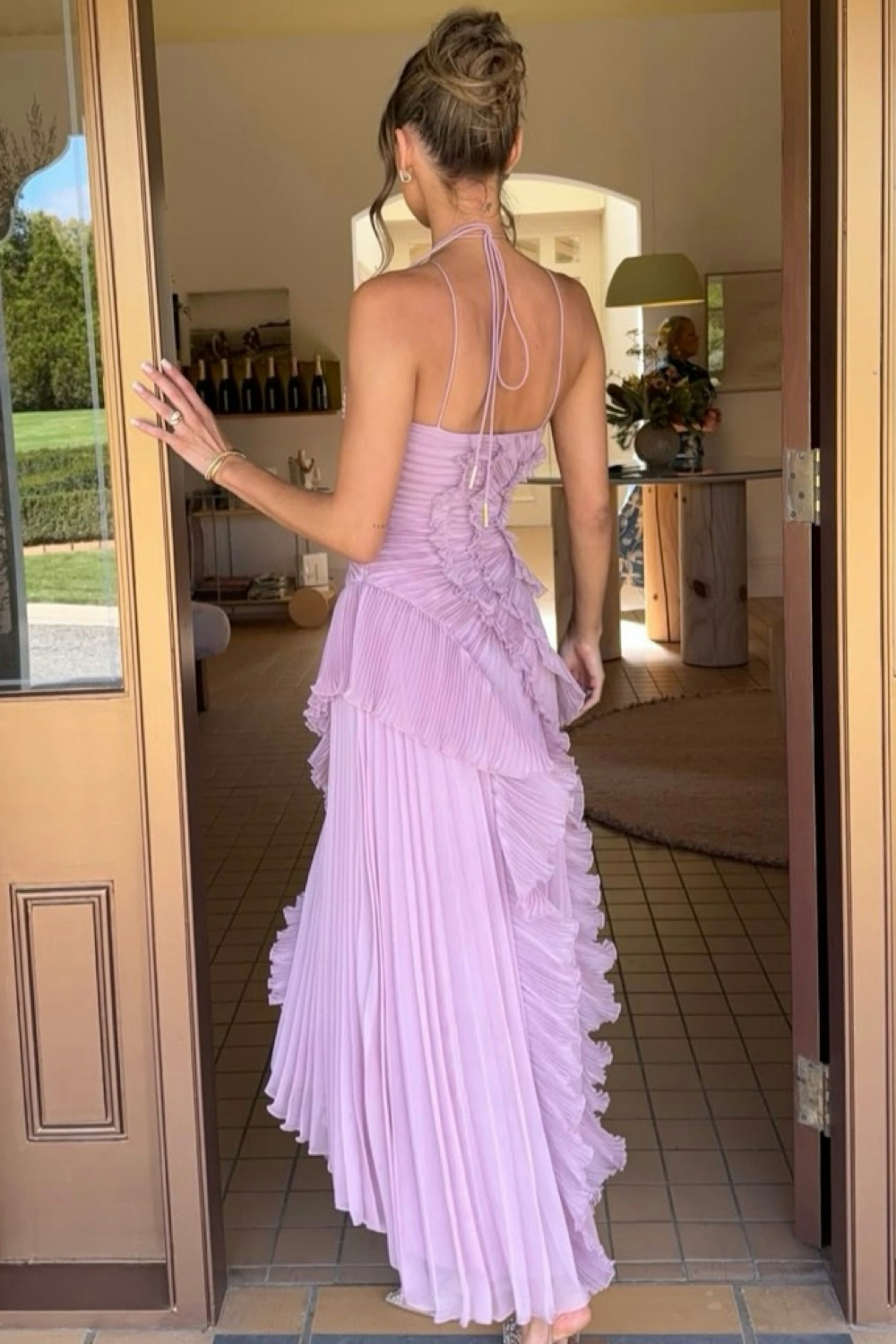 Corinne™ | Pleated Asymmetric Dress