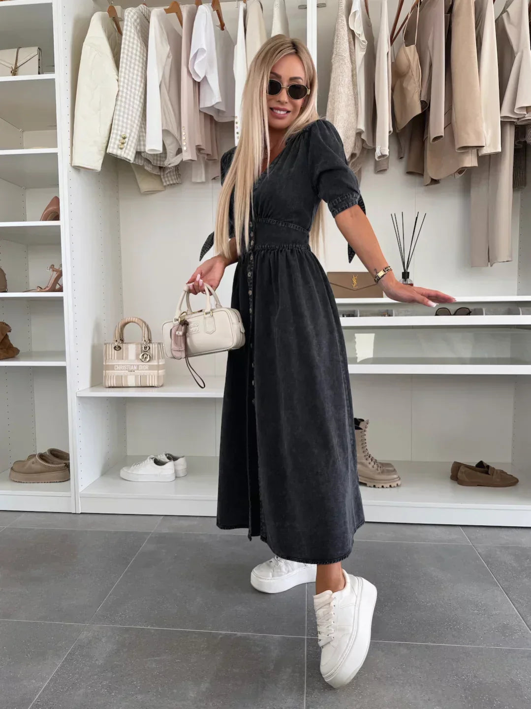 Luise™ | Radiant Denim Dress