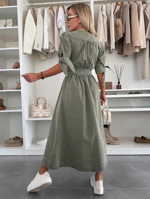 Luise™ | Radiant Denim Dress