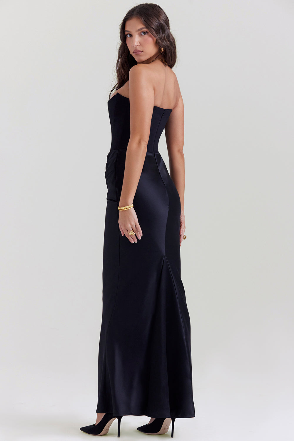 Madison™ | Satin Dress with Hourglass Silhouette