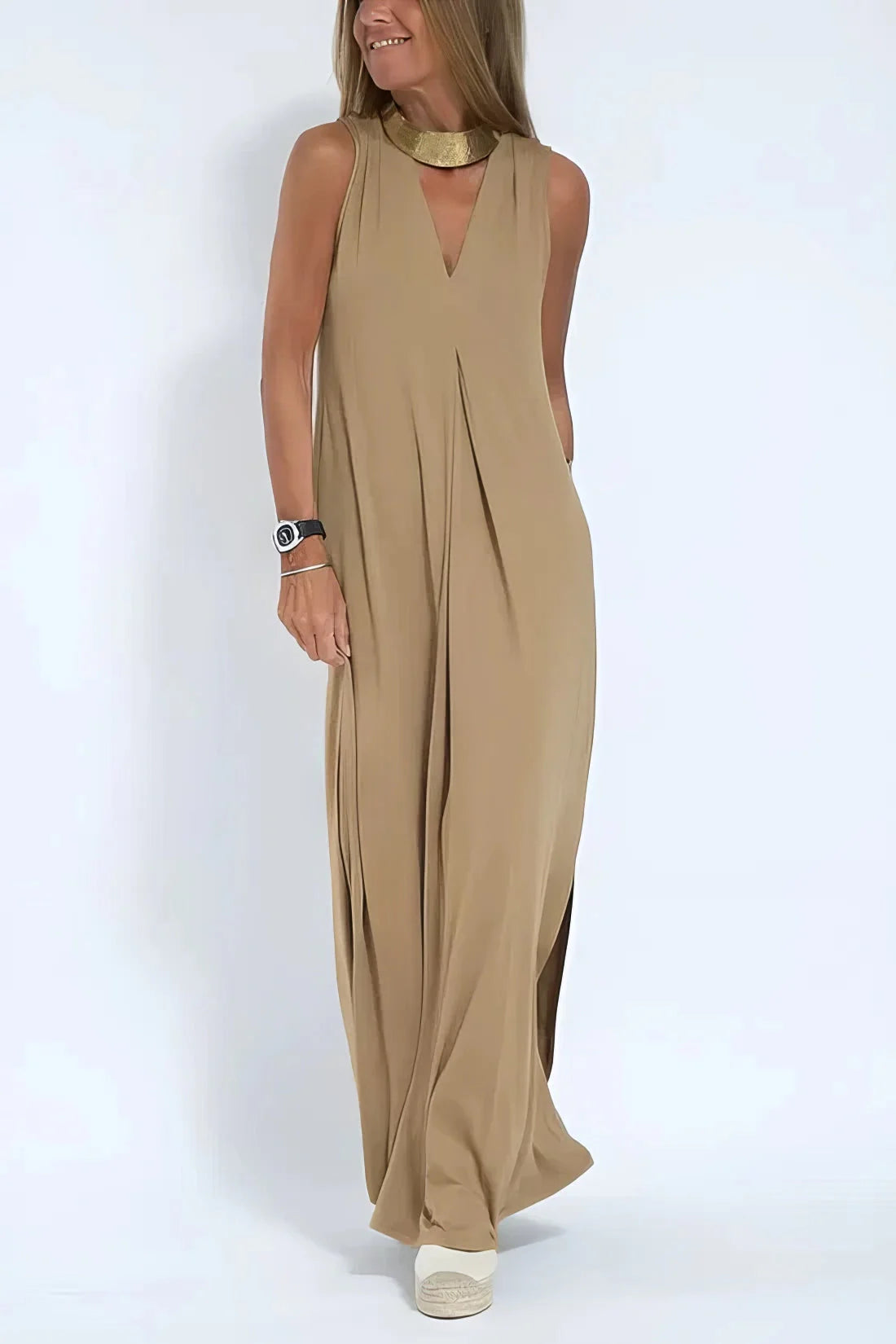 ELISE | Elegant Long Dress with Free Matching Cardigan