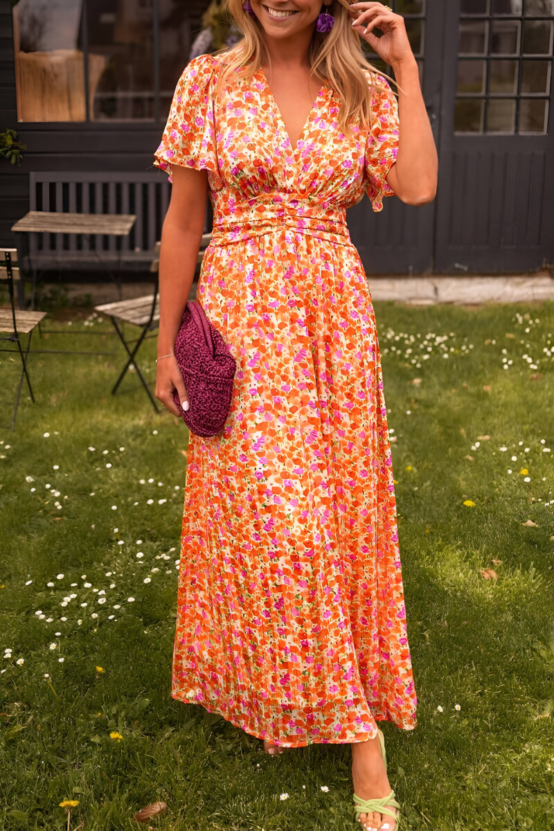 Anja™ | V-neck Maxi Dress