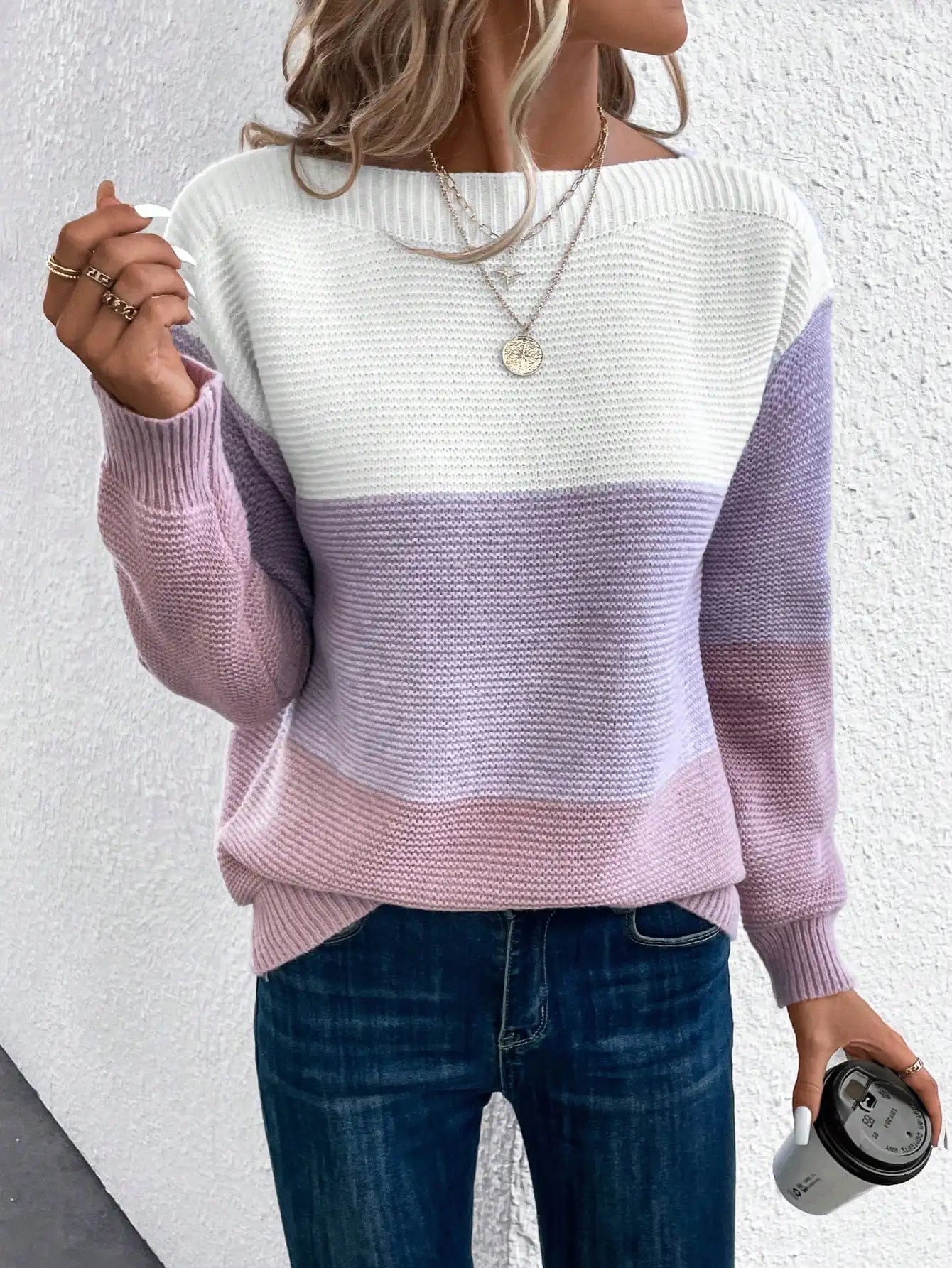 Aurora | Ombre knitted sweater