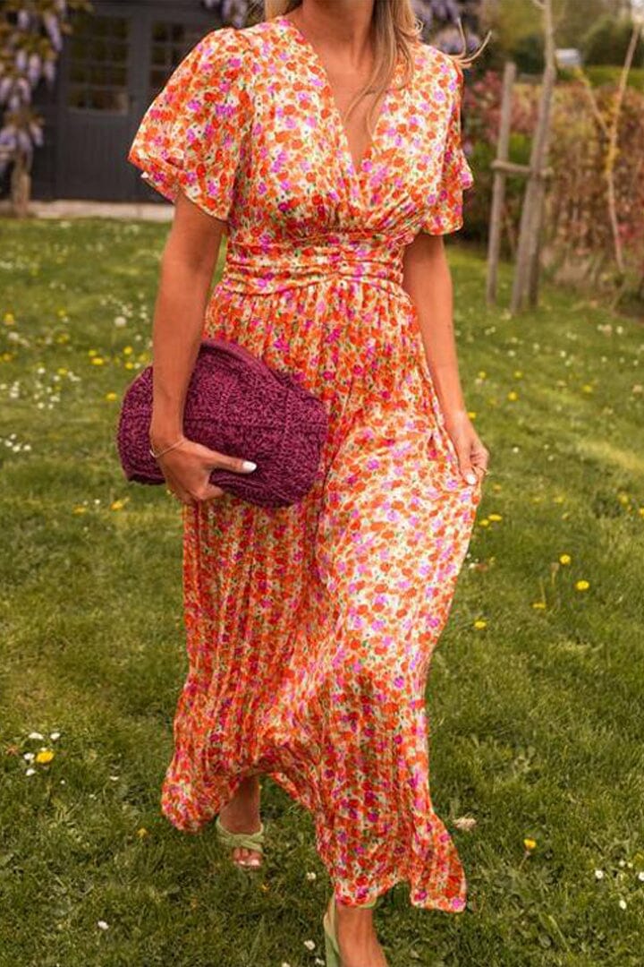 Sandra™ | Stylish Maxi Dress with Seductive V-Neck