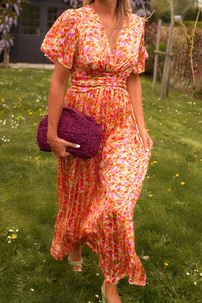 Anja™ | V-neck Maxi Dress