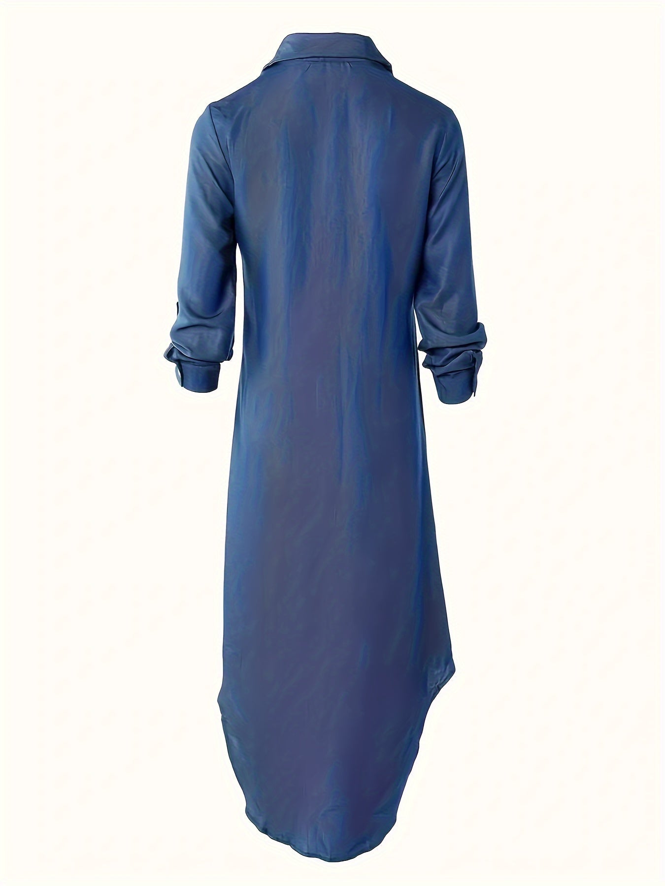 Elegance Clémence – Flowing shirt dress with buttons and classic collar