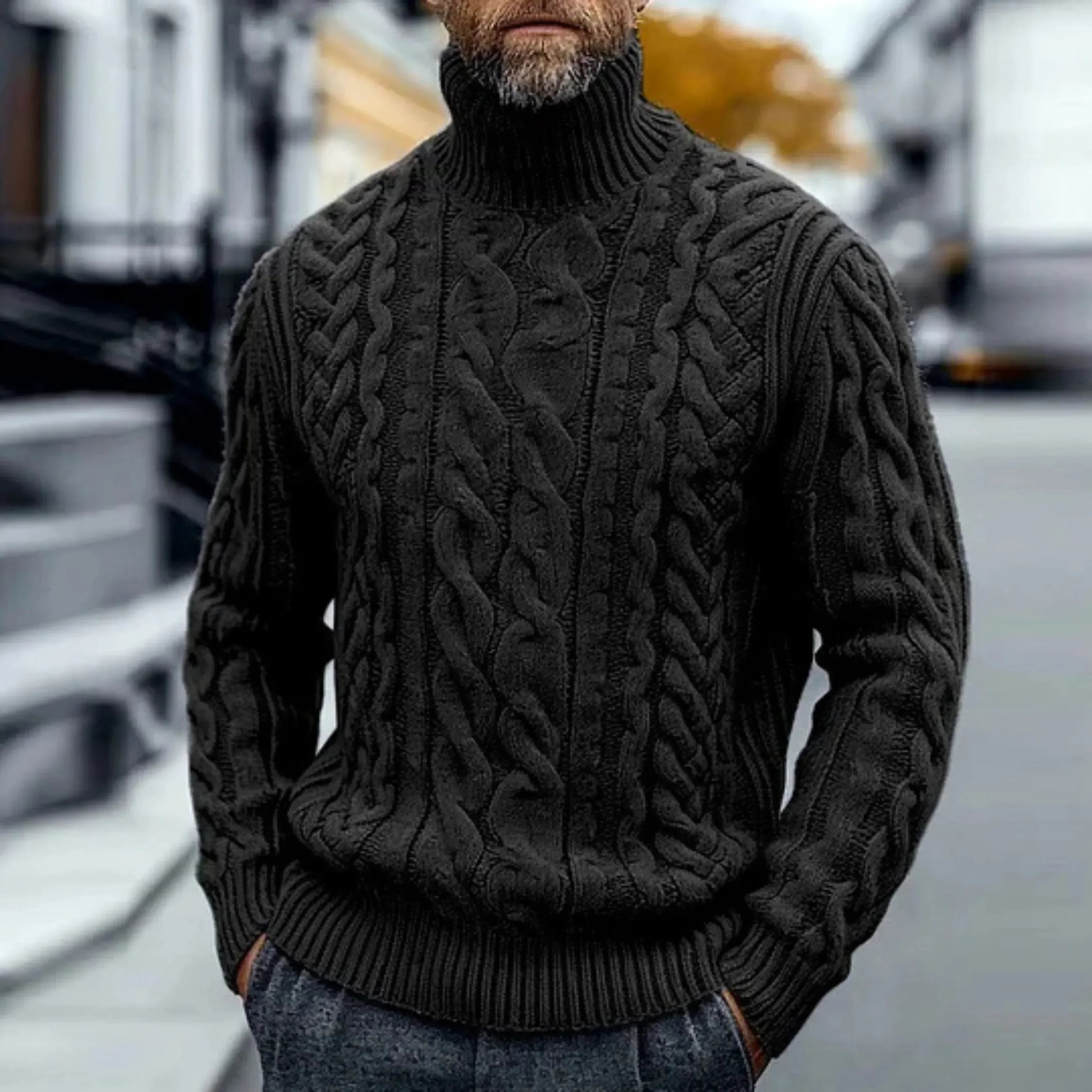 Adriano - Vintage Cable Knit Sweater