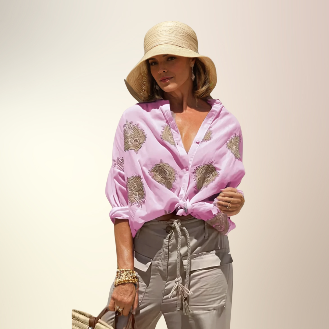 Simone™ | Ibiza Style Chic Blouse