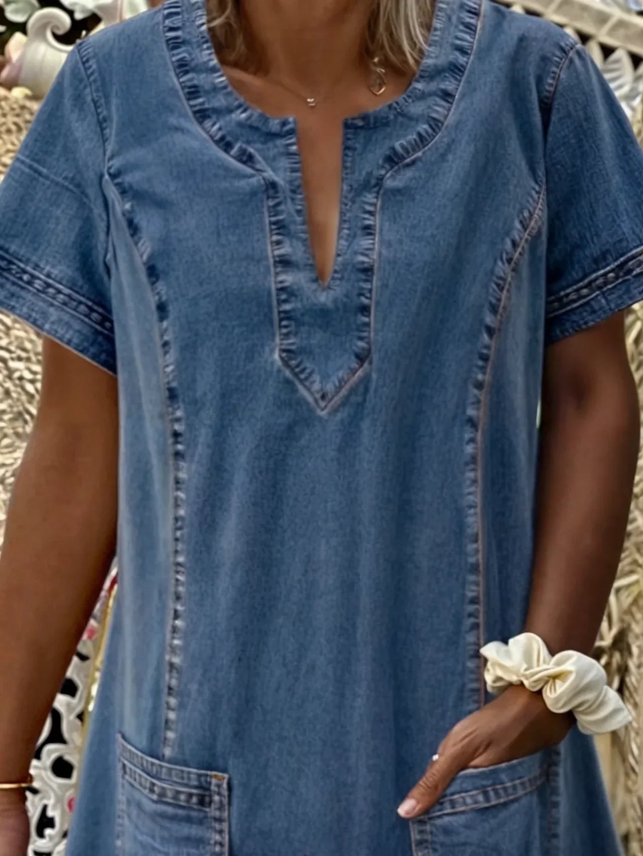 Raquel™ | Jeans Tunic Dress with Pockets