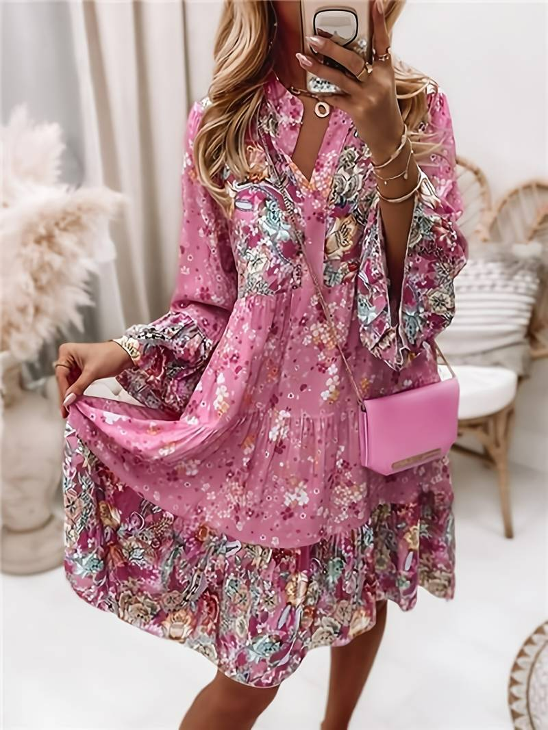 Gabriella | Elegant Boho Dress with Enchanting Floral Print