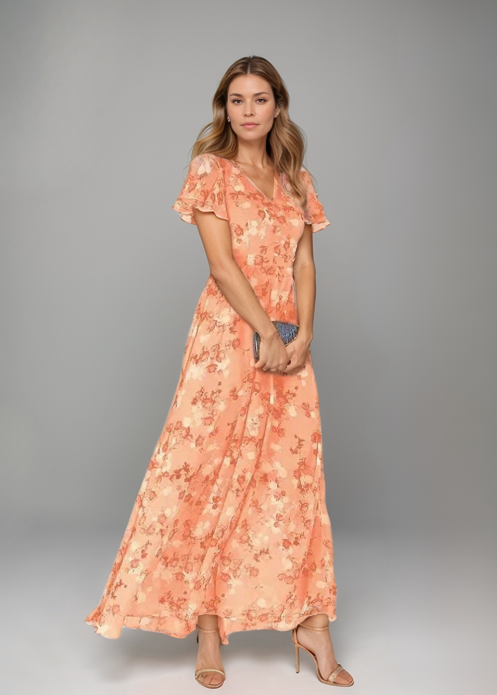 Sofia™ | Flower Girl Dress with Ruffled Sleeves