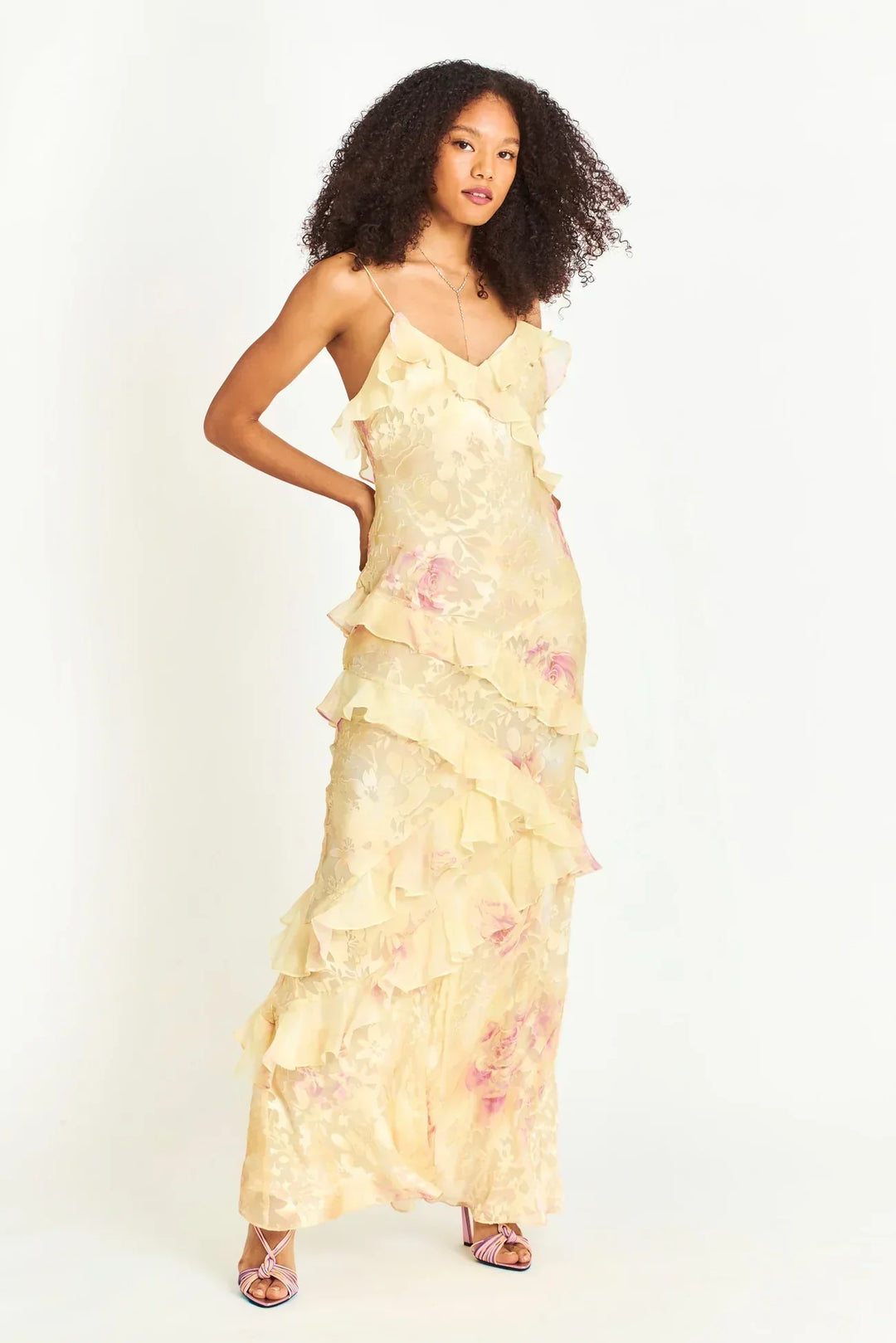 Fabiola | Light Dress with Ruffles