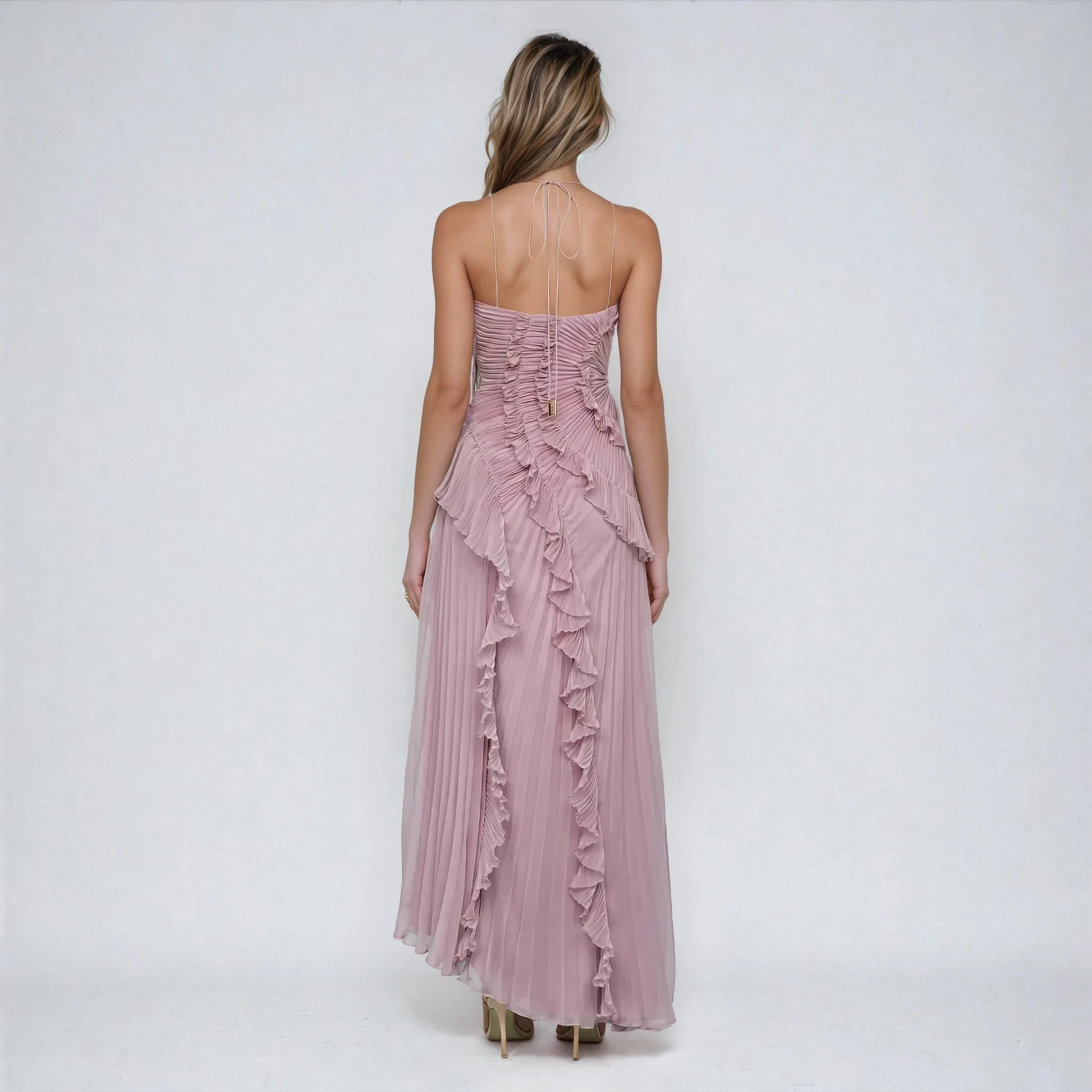 Corinne™ | Pleated Asymmetric Dress