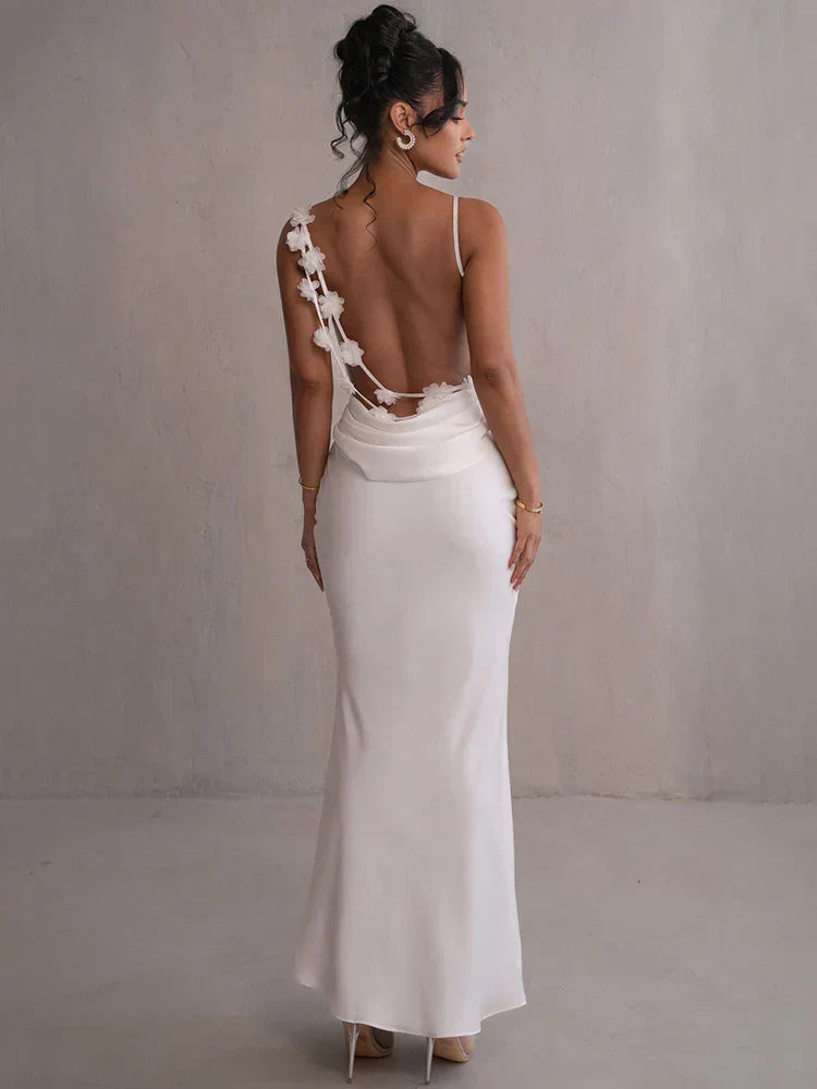 Harley | Floral backless maxi dress