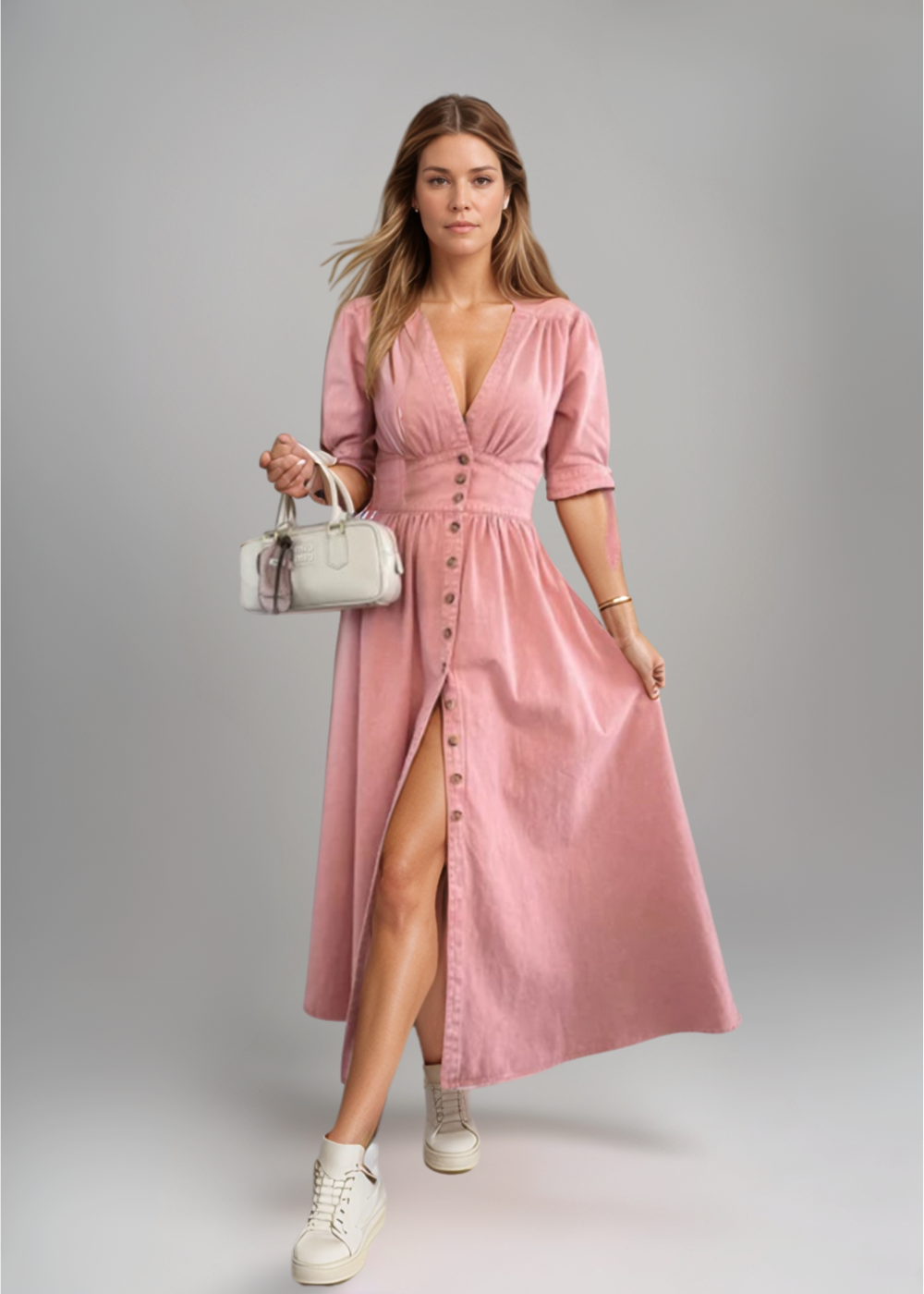 Luise™ | Radiant Denim Dress