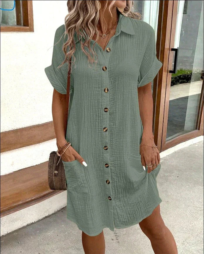 Celest Elegant Polo Dress - Make an Impression! (Hurry, Almost Sold Out)