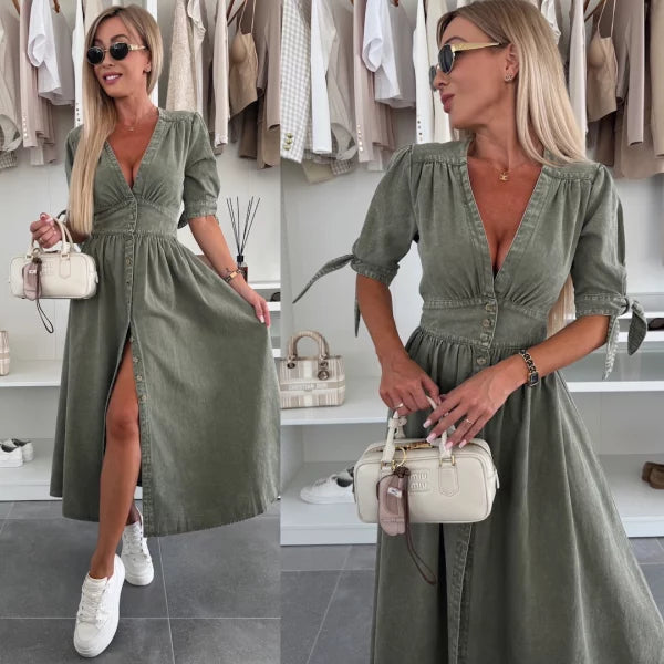 Luise™ | Radiant Denim Dress