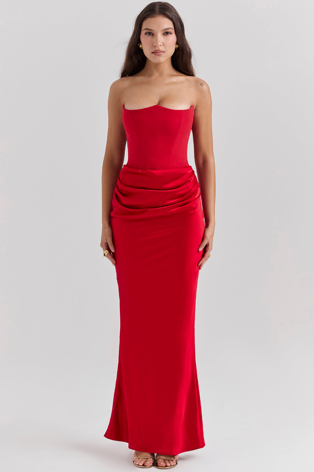 Madison™ | Satin Dress with Hourglass Silhouette