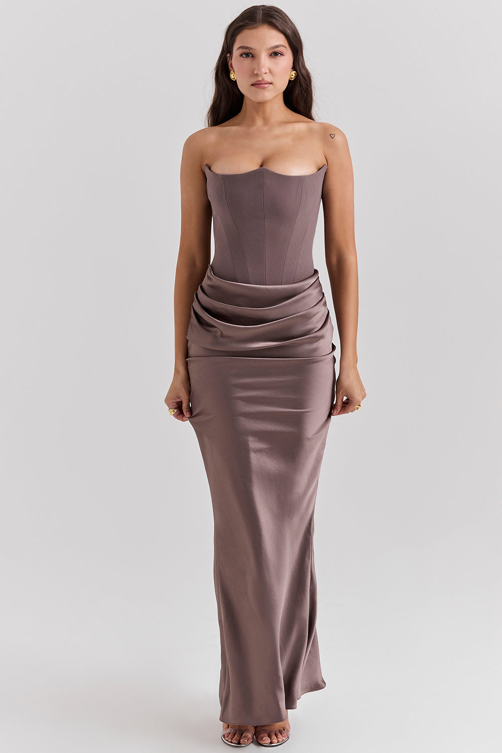 Madison™ | Satin Dress with Hourglass Silhouette