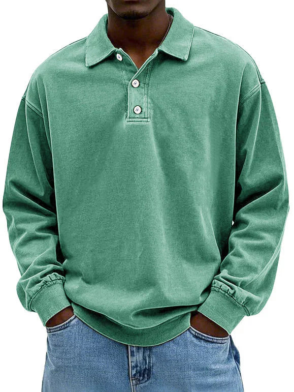 Maxime | Stylish Long Sleeve Polo Shirt