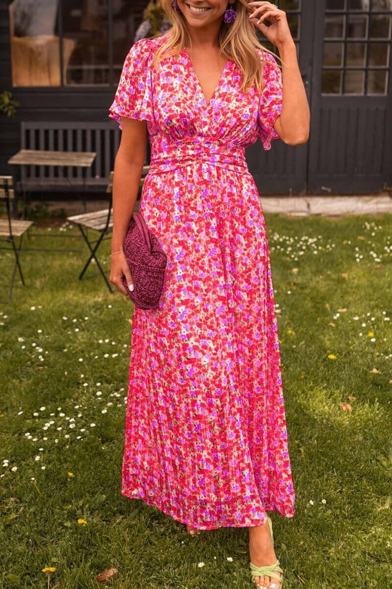 Sandra™ | Stylish Maxi Dress with Alluring V-neck