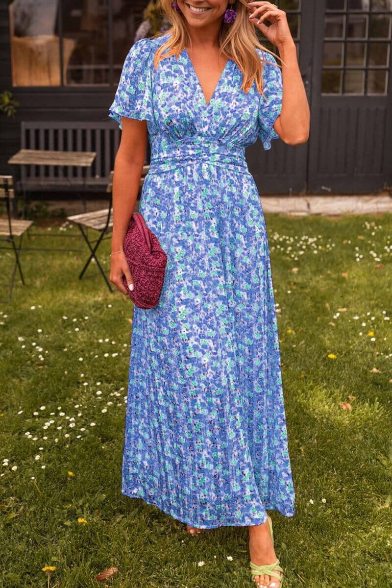 Sandra™ | Stylish Maxi Dress with Alluring V-neck