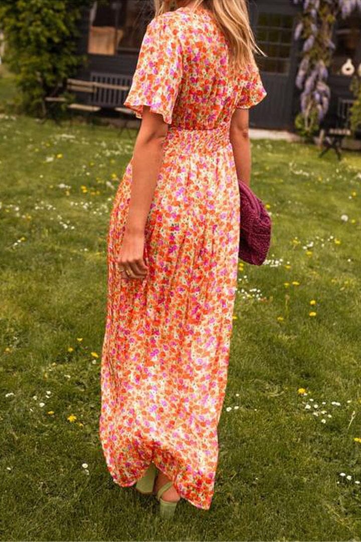 Sandra™ | Stylish Maxi Dress with Alluring V-neck
