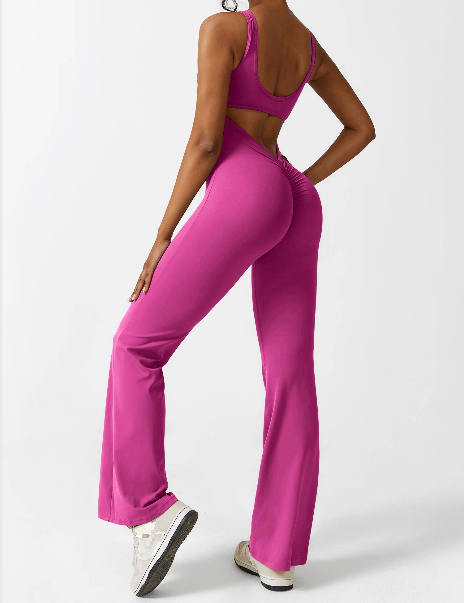 Ashley | V-Back Flared Jumpsuit