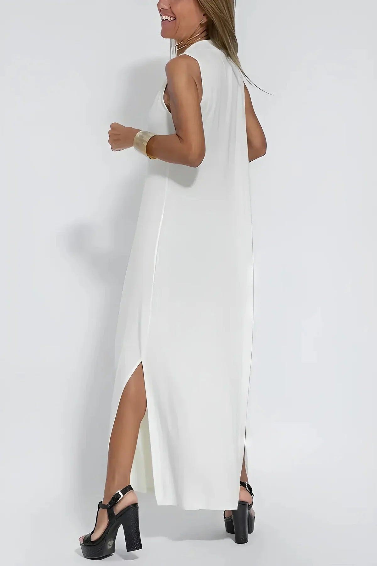 ELISE | Elegant Long Dress with Free Matching Cardigan